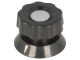 Buton Rotativ Bachelită Negru 38x28mm 6mm