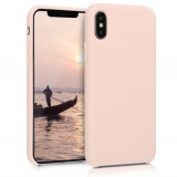 Husa pentru Apple iPhone X/iPhone XS, Silicon, Roz, 42495.10