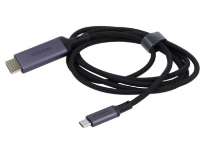 Adaptor HDMI USB C 1,5m negru textil BASEUS foto