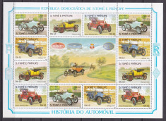 Sao Tome 1983 automobile MI 852-855 MNH w55 foto