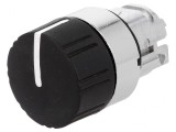 Comutator Rotativ Negru 22mm 3 Poziții