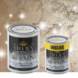 Vopsea Decorativă de Lux Argentina &ndash; Maro Deschis | Pachet 3 Litri (2L + 1L Inclus), Efect 3D Stelat &ndash; Toro Decor