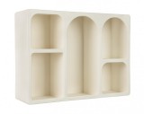 Cumpara ieftin Etajera mdf alb crem 80x24x60 cm