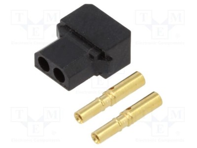 Conector HARWIN Datamate L-Tek 2 pini mufă mamă 3A 800V crimpat cablu-cablu/PCB foto