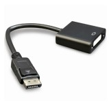 Cablu adaptor video GEMBIRD DisplayPort (T) la VGA (M), 10cm, Full HD 60Hz, Negru, A-DPM-VGAF-02