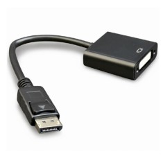 Cablu adaptor video GEMBIRD DisplayPort (T) la VGA (M), 10cm, Full HD 60Hz, Negru, A-DPM-VGAF-02