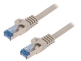 Patch cord S/FTP Cat 6a Cu LSZH Gri 2m