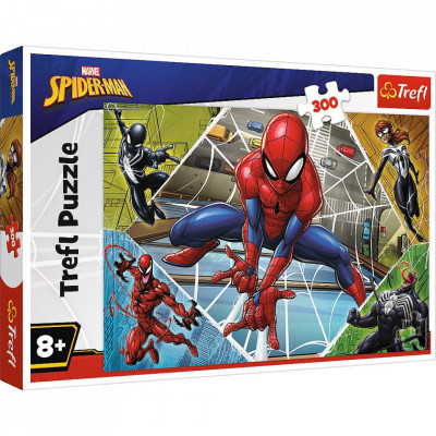 Puzzle trefl 300 marvel spiderman uimitorul om paianjen foto