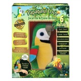 Jucărie Plus Interactivă Papagalul Coco, Multicolor, Vorbește Rom&acirc;nește, Imită Vocea, 6 Jocuri De Grup, Oem