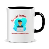 Cana personalizata cu mesaje pentru tocilari, Nu sunt tocilar, sunt doar mai destept ca tine