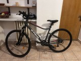 Bicicleta B'TWIN Riverside 500 Roșie - Mărime M - Fr&acirc;ne pe Disc / Stare Foarte Bună