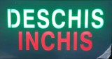 Reclama LED - DESCHIS INCHIS - de exterior / interior, 44 x 24 cm, Oem