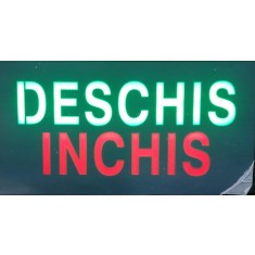 Reclama LED - DESCHIS INCHIS - de exterior / interior, 44 x 24 cm