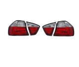 Set stopuri, lampa spate BMW Seria 3 (E90), 11.2004-08.2008 Sedan, partea stanga, LED; crom, transparent; TUNING,