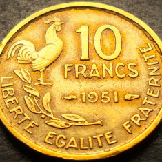 Moneda istorica 10 FRANCI - FRANTA, anul 1951 * cod 3880