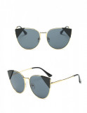 Ochelari Soare Dama Fashion CAT EYE Design Retro - Protectie UV 100% - Model 6, Femei, Protectie UV 100%, Metal