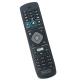 Telecomanda , Compatibila Philips smart, 398GR08BE, Netflix, neagra