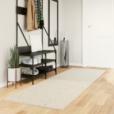 vidaXL Covor pufos &quot;PAMPLONA&quot; cu fire &icirc;nalte, crem modern, 80x250 cm