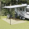 Covor Cort Camping Crem 6x3 m vidaXL Poliester PVC Impermeabil Antialunecare Protectie Podea Rulota Exterior Interior