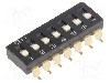 Intrerupator DIP, 2 pozitii, montare SMT, 7 sectiuni, OMRON OCB - A6S-7102-H