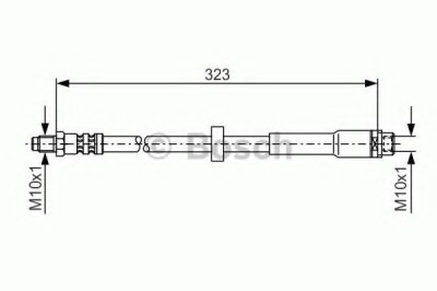 Conducta / cablu frana AUDI A6 (4F2, C6) (2004 - 2011) BOSCH 1 987 476 293 foto