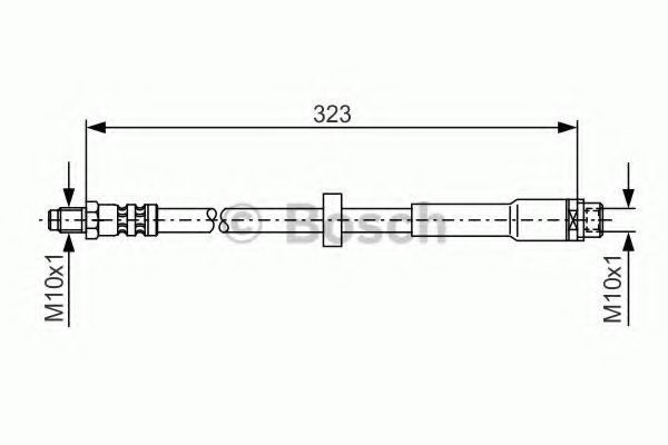 Conducta / cablu frana AUDI A6 (4F2, C6) (2004 - 2011) BOSCH 1 987 476 293