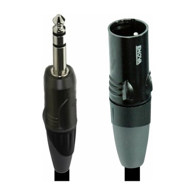 Cablu 6.3st-XLR t-t 1m negru semnal foto