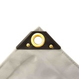 Prelată PVC, Prelată impermeabilă, 650g, Prelată protectie, Prelată gri, 4x5m (20m&sup2;)