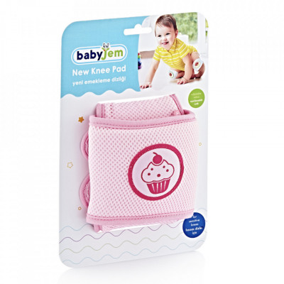 Genunchiere de protectie pentru bebelusi BabyJem Cupcake (Culoare: Roz) foto