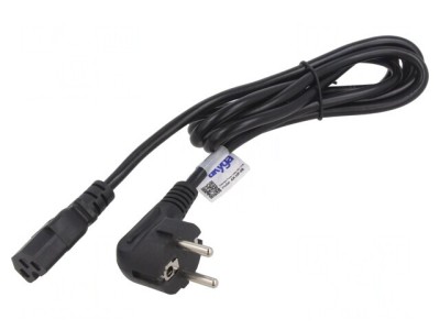 Cablu Alimentare Schuko 3x1mm2, 1.8m, IEC C15 foto
