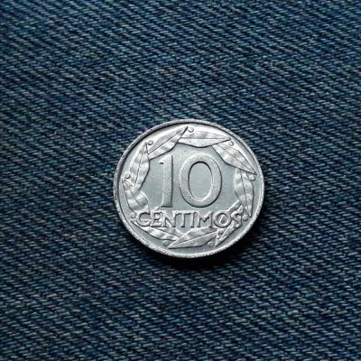 1o - 10 Centimos 1959 Spania foto