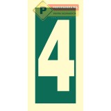 Indicator numarul 4 fotoluminiscent