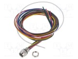Conector M8 soclu mamă 8 pini 32V 1,5A IP67 cablu 0,5m Lutronic