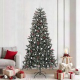 vidaXL Brad de Crăciun artificial Verde 129.5 x 129.5 x 240 cm 3395907