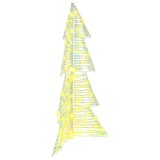 VidaXL Brad de Crăciun cu 100 LED Alb cald 120 cm PET 42019214