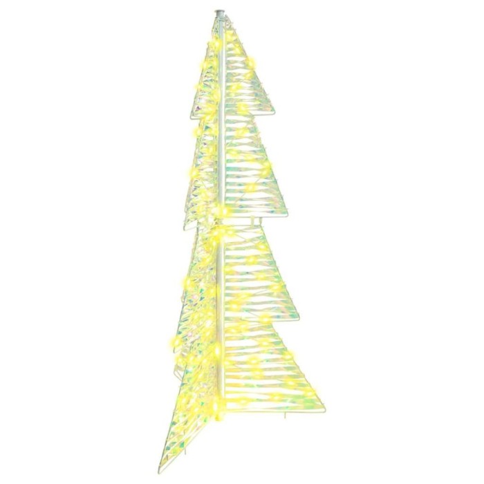 vidaXL Brad de Crăciun cu 100 LED Alb cald 120 cm PET 42019214