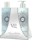 Vivian Gray Aroma Selection Amber Cedar - set cadou gel de dus si lotiune de corp, 2 x 500 ml