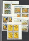 ROMANIA 1991 LP 1249 - 100 DE ANI DE LA MOARTEA PICTORULUI VAN GOGH BLOC DE 4 TIMBRE COLT DE COALA MNH