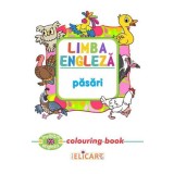 Limba engleză. Păsări. Colouring book