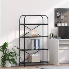 vidaXL Raft pentru cărți Stejar negru 80 x 30 x 146 cm Lemn compozit