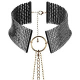 Bijoux Indiscrets M&eacute;tallique Collar zgardă black 33 cm