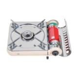 Aragaz de camping, cu aprindere electrica, cu 1 arzator, putere 2.5kw, dimensiuni 33x18x10, crem