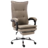 vidaXL Scaun de birou, gri taupe, material textil 20367
