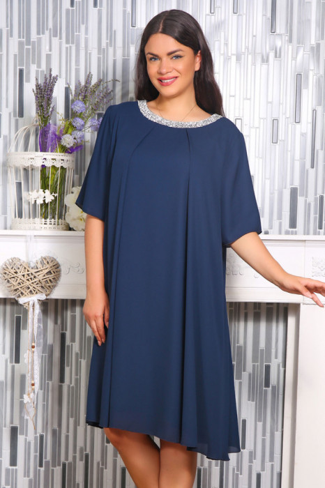 Rochie din Voal Eris BleumarinMarimea