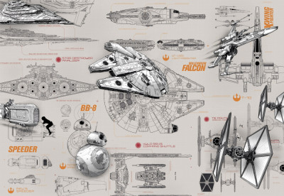 Fototapet 8-493 STAR WARS Blueprints foto