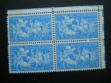 SUA BLOC DE 4 NESTAMPILAT MNH