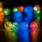 Instalație Lumini LED Crăciun, 100 Becuri, Multicolor, Cablu Transparent, 4.95m