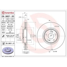 Set disc frana Renault Espace 4 (Jk0/1) 11.02-, Laguna 2 (Bg0/1) 03.01-12.07, Laguna 2 Grandtour (Kg0/1) 03.01-12.07, Fata, 308X28mm, ventilat, Brembo