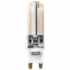 Bec LED HEPOL, silicon, forma bulb, G9, 4W, 25000 ore, lumina calda