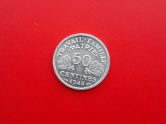 50 Centimes 1943 Franta-AUNC-in realitate arata bine!!